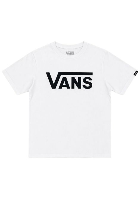 T-shirt unisex bianca in cotone VANS | N000IVFYB21/MABIANCO