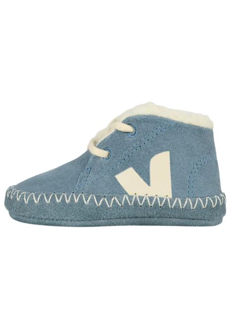 Scarpe neonato blu in pelle scamosciata VEJA | BA0321028/PIABLU
