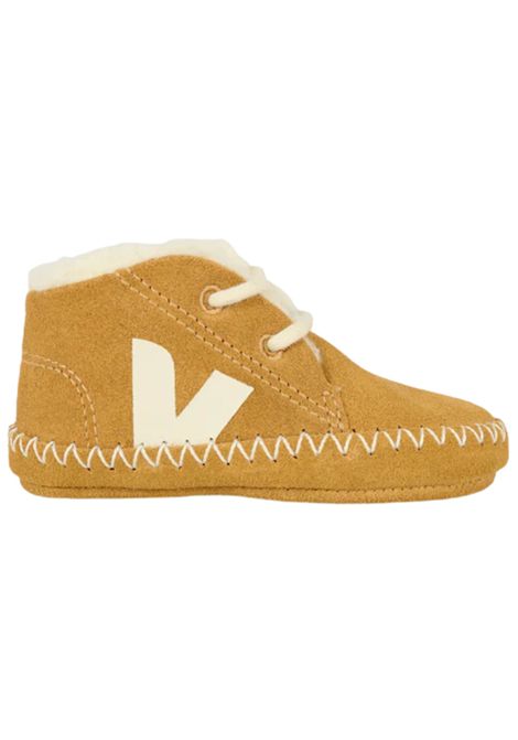 Scarpe neonata cammello in pelle scamosciata VEJA | BA0321030/PIACAMMELLO
