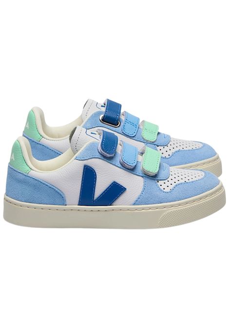 Scarpe unisex azzurre in pelle VEJA | CV0520613/PIAAZZURRO