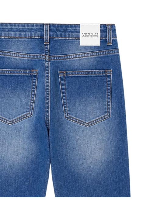 Jeans bambina in cotone denim VICOLO | D0317/DEBDENIM