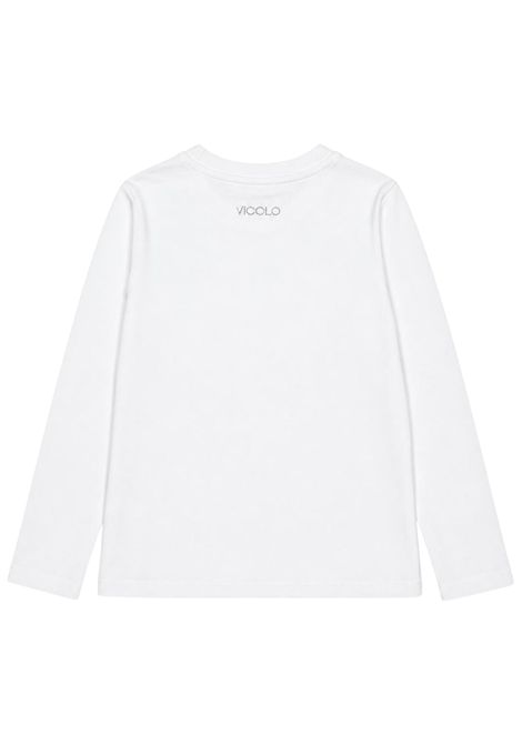T-shirt bambina panna in cotone VICOLO | M1072/DEBPANNA