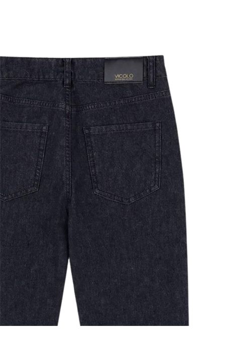 Jeans bambina nero in cotone VICOLO | PD00013/DEBNERO
