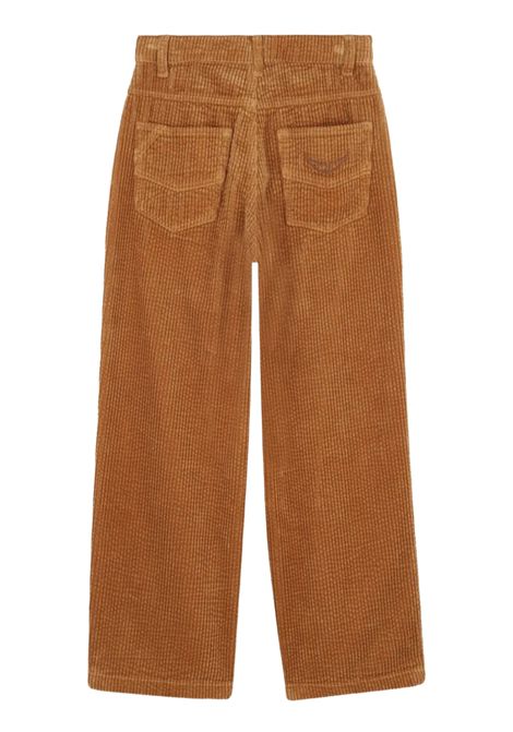 Pantalone bambina beige in velluto Zadig & Voltaire | X60449/CEBEIGE