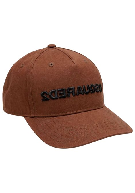 Cappello bambino marrone in cotone DSQUARED2 | D2F103UDQ03YMDMARRONE