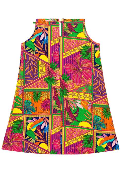 Abito bambina multicolor in viscosa 4giveness | 126GCUAC6004MULTICOLOR