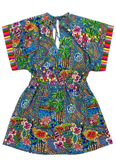 Abito bambina multicolor in viscosa 4giveness | 126GCUAC6041MULTICOLOR