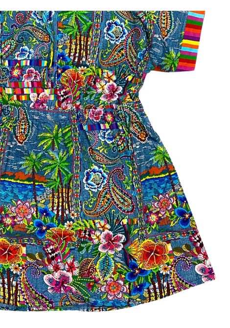 Abito bambina multicolor in viscosa 4giveness | 126GCUAC6041MULTICOLOR