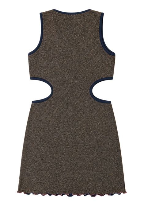 Abito bambina oro laminato 4giveness | 126GCUAC6072ORO