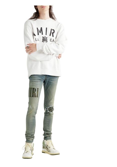 Jeans bambino in cotone denim AMIRI | PF22KDS001/DELDENIM