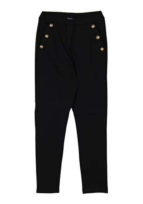 Pantalone bambina nero in lana BALMAIN | BT6B00/DELNERO