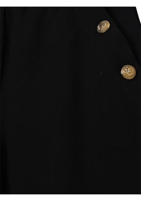 Pantalone bambina nero in lana BALMAIN | BT6B00/DELNERO