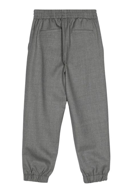 Pantalone bambino grigio in lana BALMAIN | BV6R80/DELGRIGIO