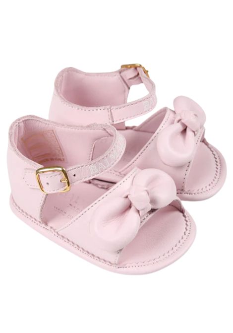 Scarpe neonata rosa in pelle BALMAIN | BW00366/PIAROSA