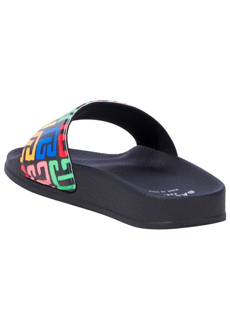 Ciabatta unisex in pvc nero BALMAIN | BW0R16/PIANERO