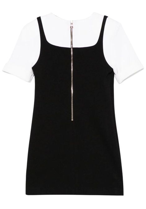 Black viscose dress for girls BALMAIN | BW1C41/CENERO