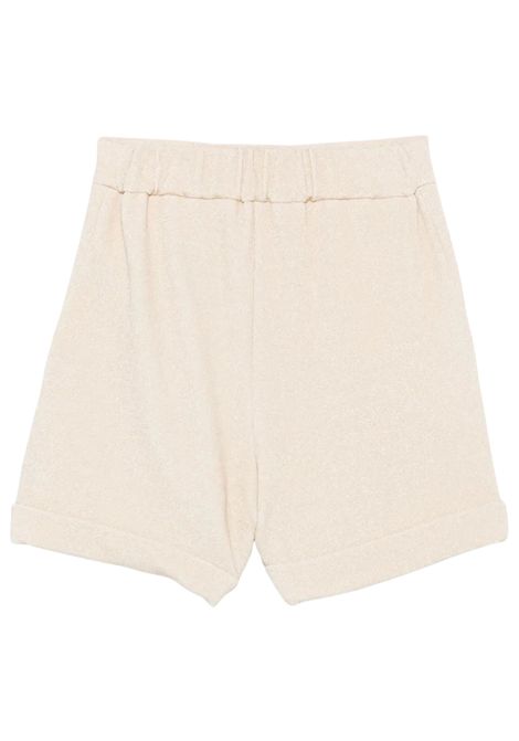 Shorts bambina sabbia in viscosa BALMAIN | BW6C89/DELSABBIA