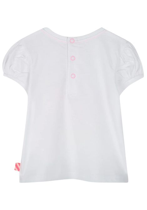 T-shirt neonata bianca in cotone Billieblush | U20826/MABIANCO