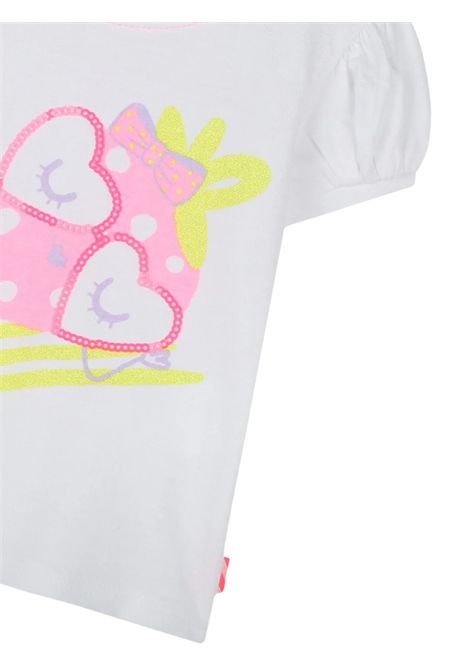T-shirt neonata bianca in cotone Billieblush | U20826/MABIANCO