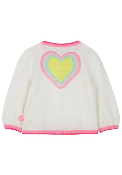 Cardigan neonata bianca in cotone Billieblush | U20827/MABIANCO