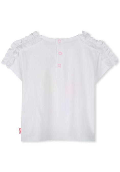 T-shirt neonata bianca in cotone Billieblush | U20828/MABIANCO