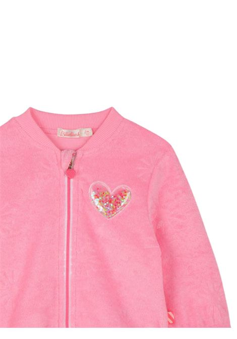Felpa neonata rosa in cotone Billieblush | U20841/MAROSA