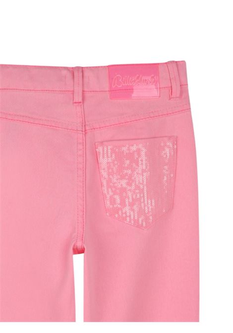 Jeans bambina rosa in cotone Billieblush | U20854/MAROSA