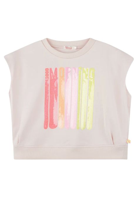 Felpa bambina rosa in cotone Billieblush | U20876/MAROSA