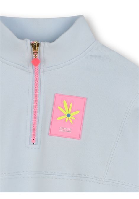 Girls' light blue cotton sweatshirt Billieblush | U20878/MOAZZURRO