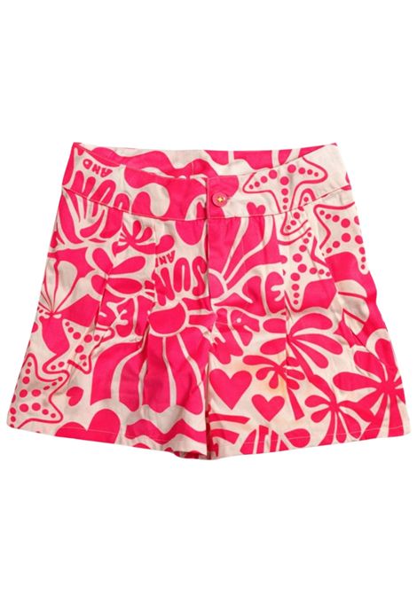 Pink viscose shorts for girls Billieblush | U20894/MAROSA