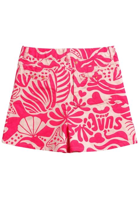 Pink viscose shorts for girls Billieblush | U20894/MAROSA
