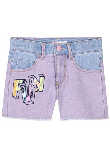 Shorts bambina in cotone denim Billieblush | U20895/MADENIM