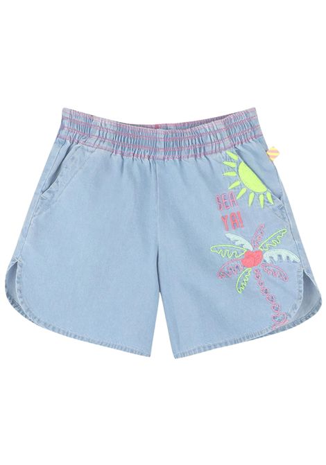 Shorts bambina in cotone denim Billieblush | U20897/MADENIM