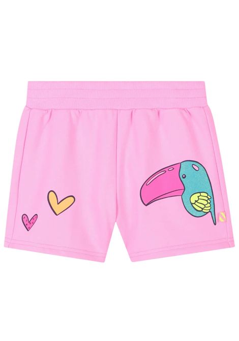 Shorts bambina rosa in cotone Billieblush | U20908/MAROSA