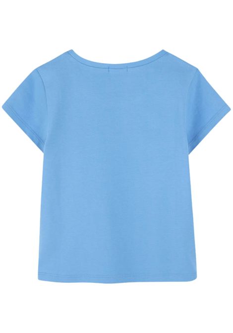 T-shirt bambina azzurra in cotone Billieblush | U20923/MAAZZURRO