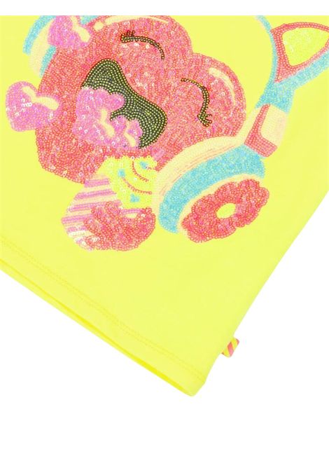 T-shirt bambina gialla in cotone Billieblush | U20924/MAGIALLO
