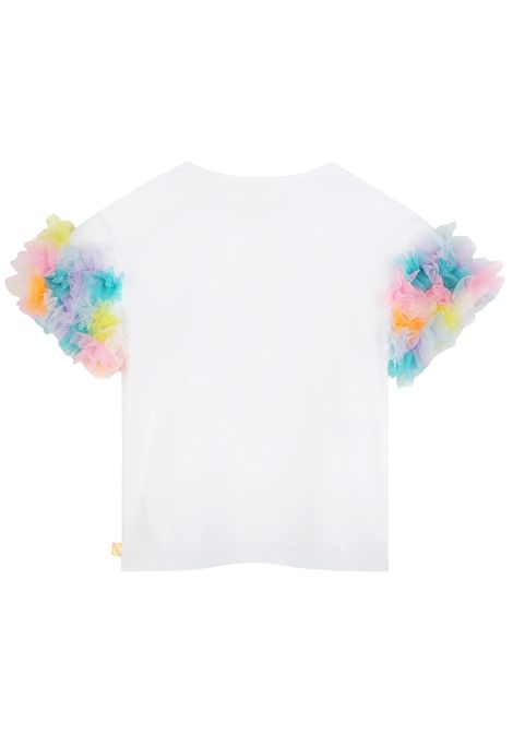 T-shirt bambina bianca in cotone Billieblush | U20927/MABIANCO