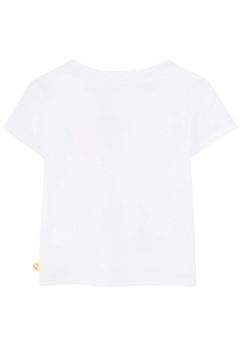 T-shirt bambina bianca in cotone Billieblush | U20931/MABIANCO