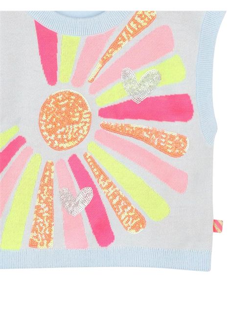 Maglia bambina azzurra in cotone Billieblush | U20932/MAAZZURRO