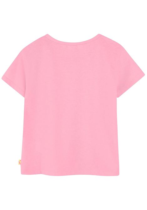 T-shirt bambina rosa in cotone Billieblush | U20950/MAROSA