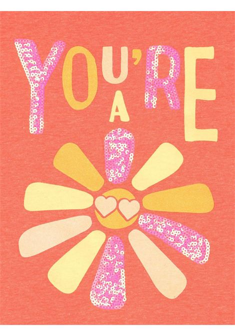 Abito bambina in misto cotone Billieblush | U20974/MAARANCIO