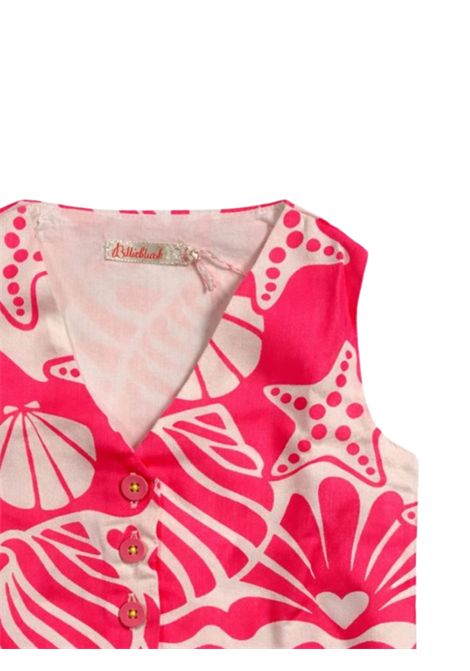 Pink viscose vest for girls Billieblush | U21046/MAROSA