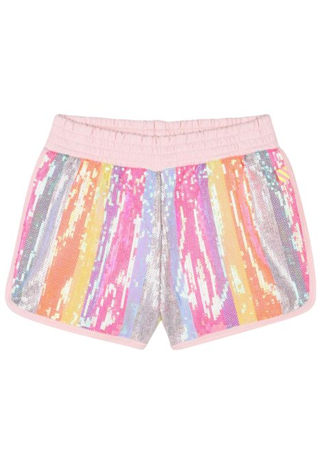 Shorts bambina rosa in cotone Billieblush | U21067/MAROSA