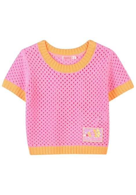 Maglia bambina rosa/arancio Billieblush | U21071/MAROSA