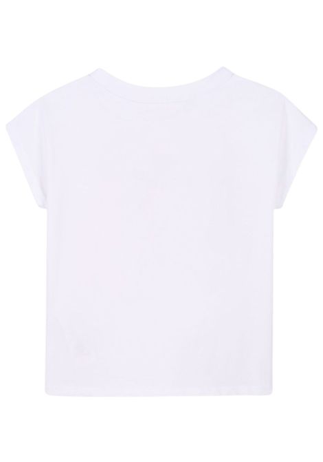 T-shirt bambina bianca in cotone Billieblush | U21124/MABIANCO