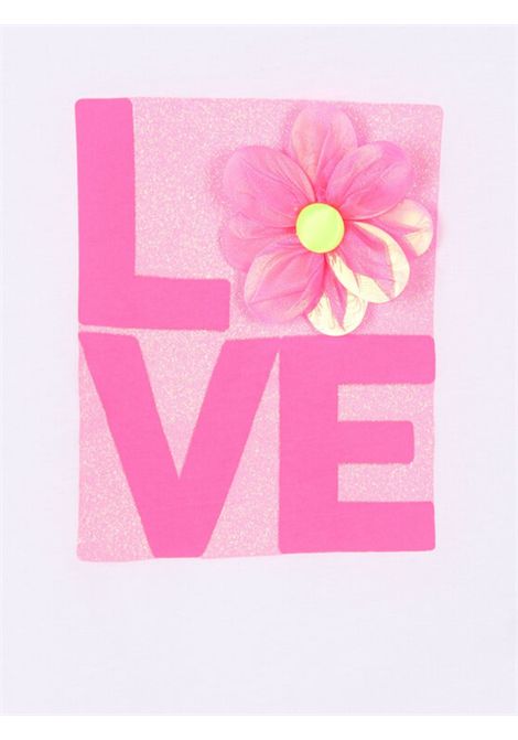 T-shirt bambina bianca in cotone Billieblush | U21124/MABIANCO