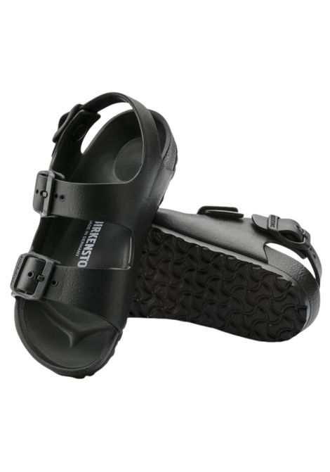 Kids' black sandals with buckle closure BIRKENSTOCK | 1009353/MANERO