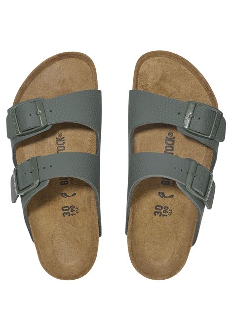 Kids' sandals with green cork plant BIRKENSTOCK | 1029449/MAVERDE
