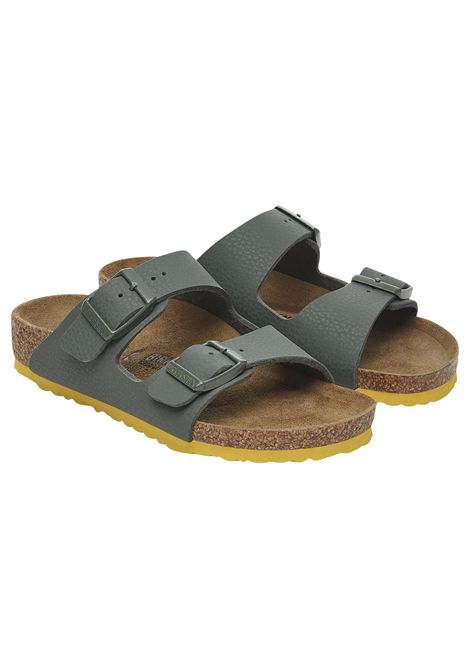 Kids' sandals with green cork plant BIRKENSTOCK | 1029449/MAVERDE
