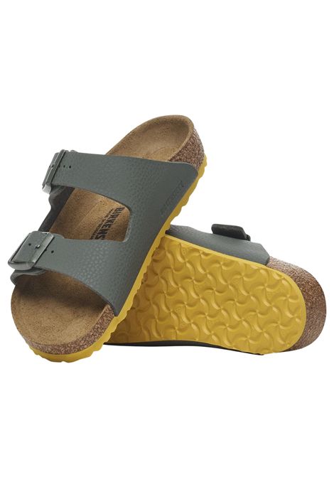 Kids' sandals with green cork plant BIRKENSTOCK | 1029449/MAVERDE